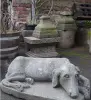 Product image 1 of the product “Hunting dog, lying on pedestal, approx. 80cm long ”